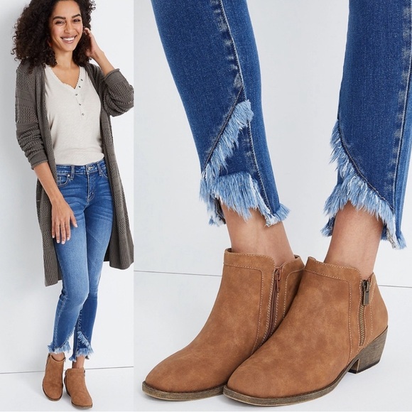 KanCan Denim - KANCAN Skinny High Rise Fringe Frayed Wrap Hem Jeans Plus Size 24